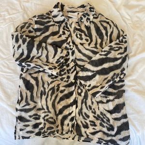 Vintage Zebra Blouse